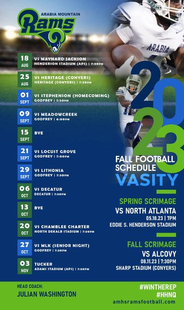 Dekalb County Georgia - Arabia Mountain Football Booster