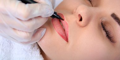 permanent makeup training, lip blush, lip mapping