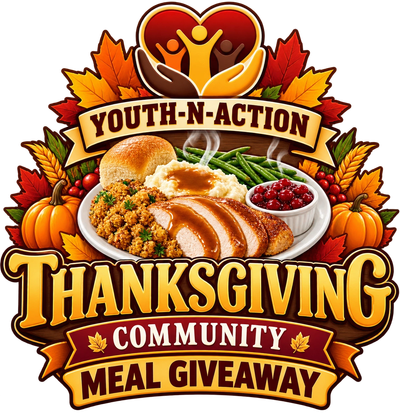 Thanksgiving community meal giveaway by Youth-N-Action.
