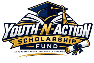 Youth-N-Action Scholarship Fund logo with graduation cap and diploma.