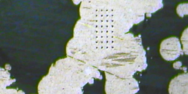 nanoindentation in 3D printed titanium