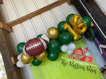 NFL Balloon Bouquet Green Bay Packers(12 Balloons) - Balloon Delivery by