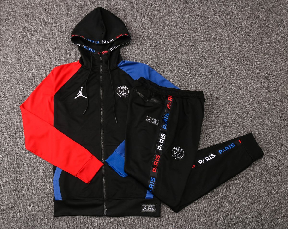 blue and red psg tracksuit