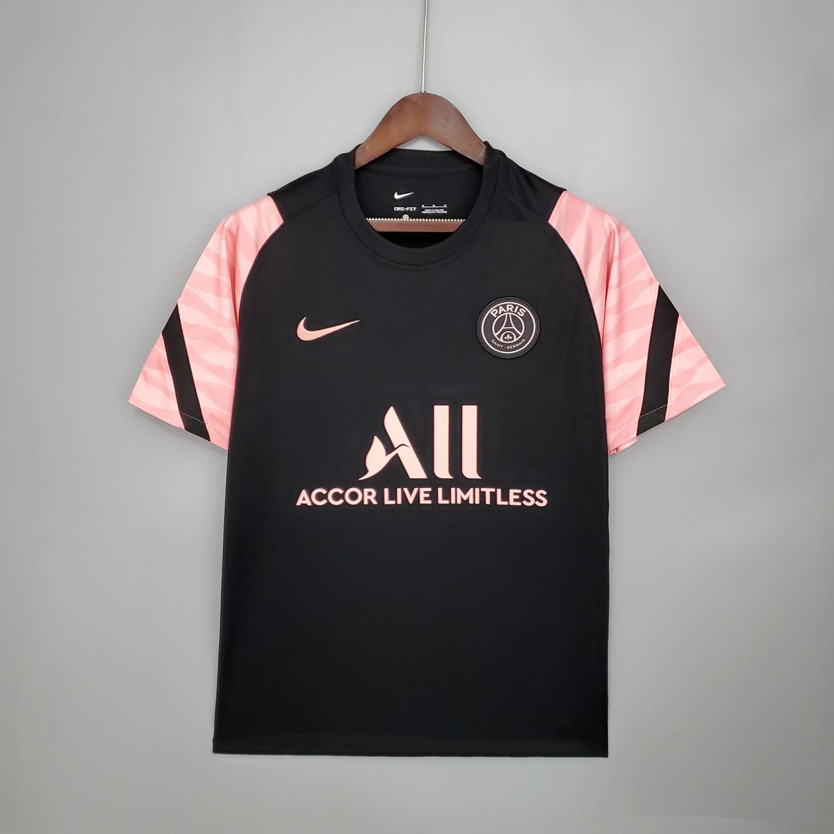 montering camouflage mild PSG Training Shirt 21/22 - Black and Pink