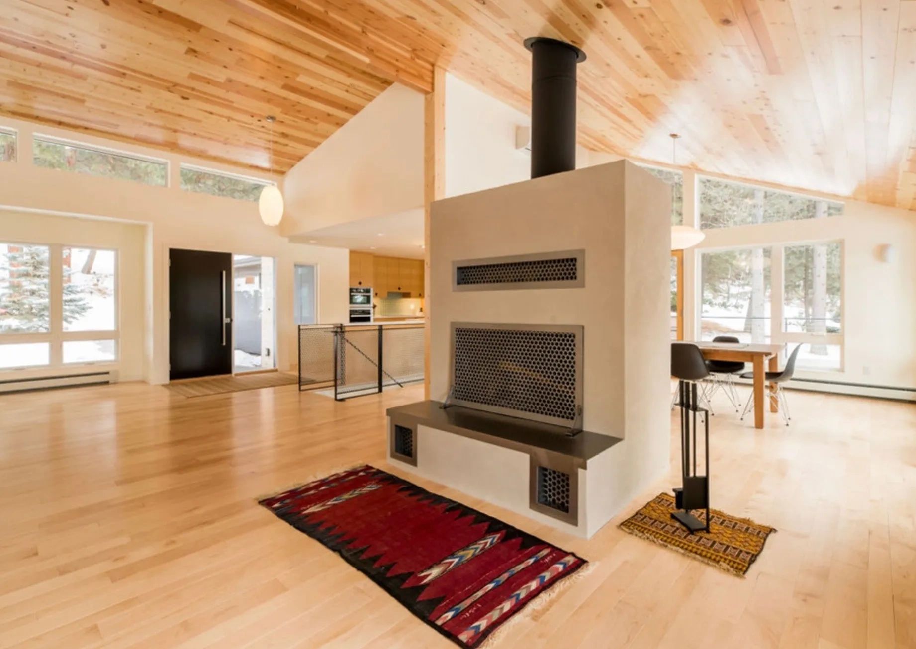 Fireplace refinished in American Clay.
Photo by Claire Haughey.