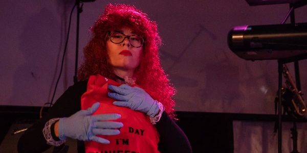With Jennifer Vanilla at Le Poisson Rouge