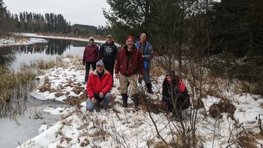 Northern Paddle & Trail snowshoe on Blackjack Springs Wilderness tail. January 2024