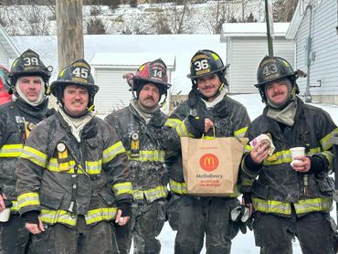 McDonald’s of Hannibal Feeds local Firefighters Working to Put Out Local House Fire