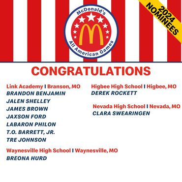McDonald's All American Games Nominees
