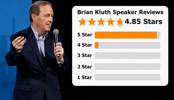 Speaker Brian Kluth with a 4.85-star rating.