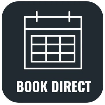 Calendar icon with label "book direct"