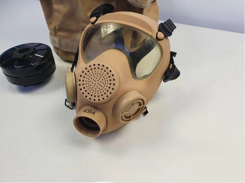 radio madera Prehistórico Mascara Anti-Gas militar ARF-A + filtro TAN