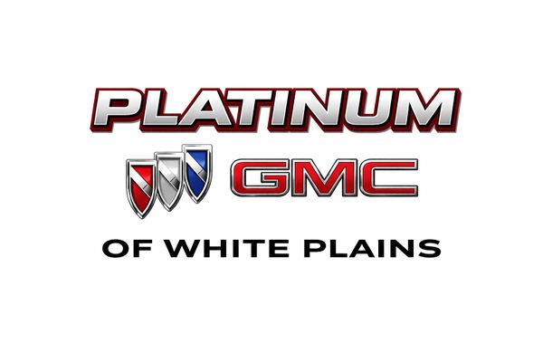 Platinum GMC of White Plains logo with automotive emblem.