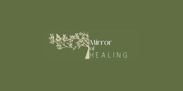 Mirror of healing logo - Trauma release and breath work coach 