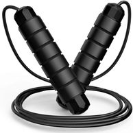 FITFORT Jump Rope, Tangle-Free Rapid Speed Jumping Rope Cable with Ball Bearings.