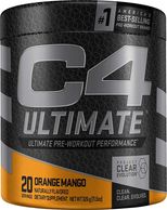 C4 Ultimate Pre Workout Powder Orange Mango | Sugar Free Preworkout Energy Supplement for Men & Wome