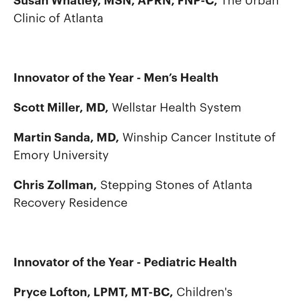 Stepping Stones of Atlanta Sober award