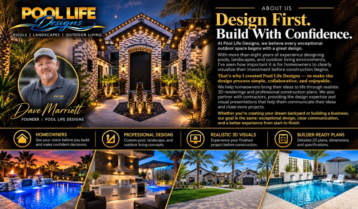 Pool Life Designs offers expert pool and outdoor living design services.