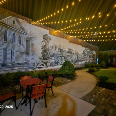 Visit Railroad Mural in Downtown Conway 