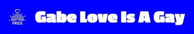 Gabe Love Is A Gay