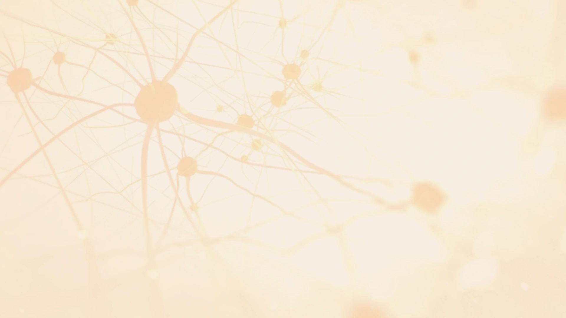 Abstract network of neural connections glowing softly in warm light.