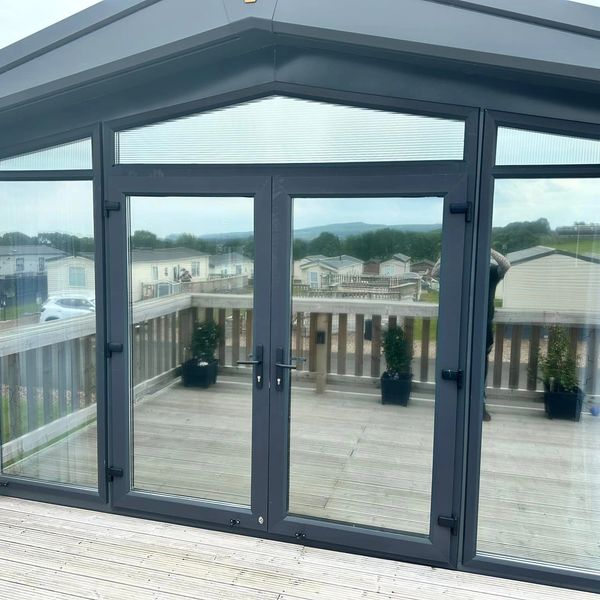 Solar/Reflective Silver Mirror Film installed to a Lodge in Ayr. 