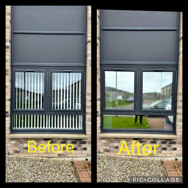 Showing increased security that it achieved by having a Solar/Reflective film installed. 