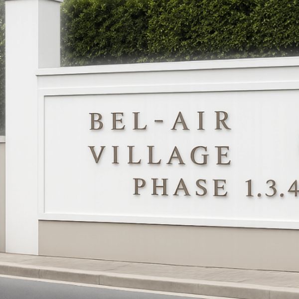 Bel-Air Village Phase 1.3.4 signboard.