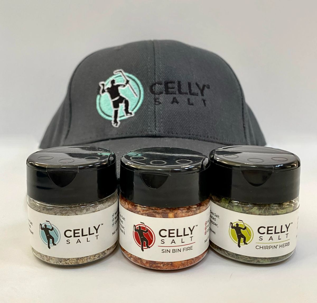 Celly Salt Mini Hat Trick Pack with Logo Ball Cap