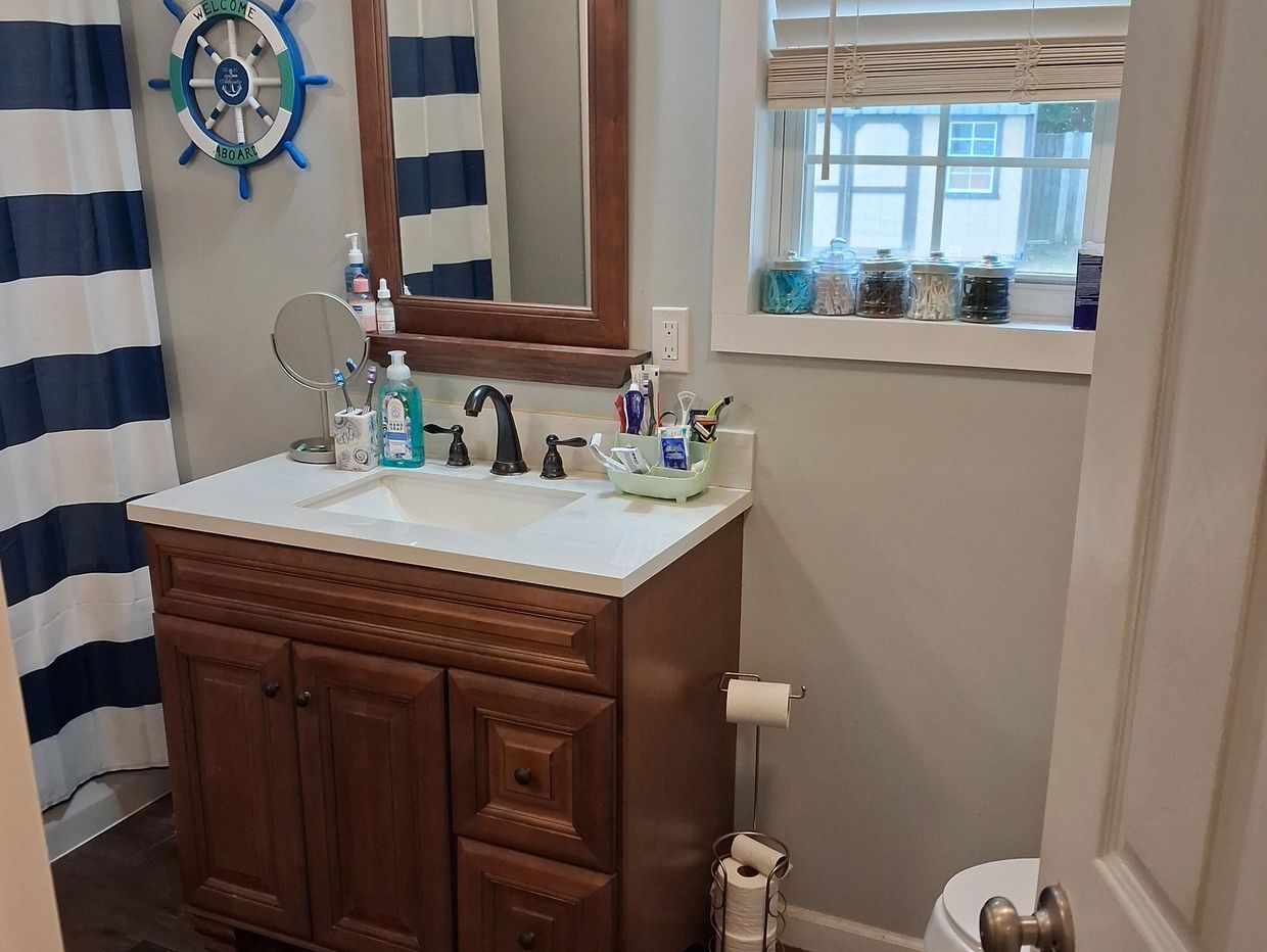 Bathroom inspected by Atchley Home Inspections LLC in Taft, Tennessee.