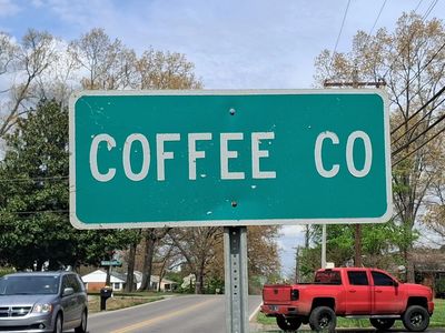Coffee County Tennessee sign along Westside Drive in Tullahoma,TN.