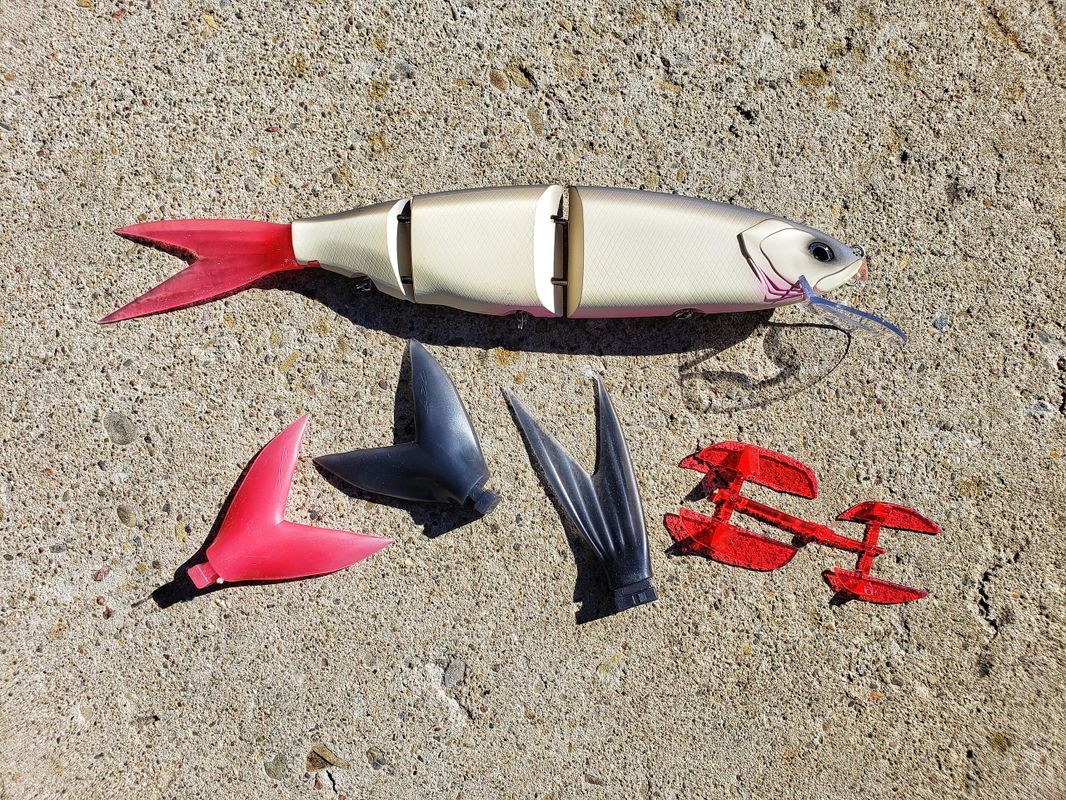 DRT KLASH 9 Smoking Ghost Low Swimbait Glide Bait Fishing