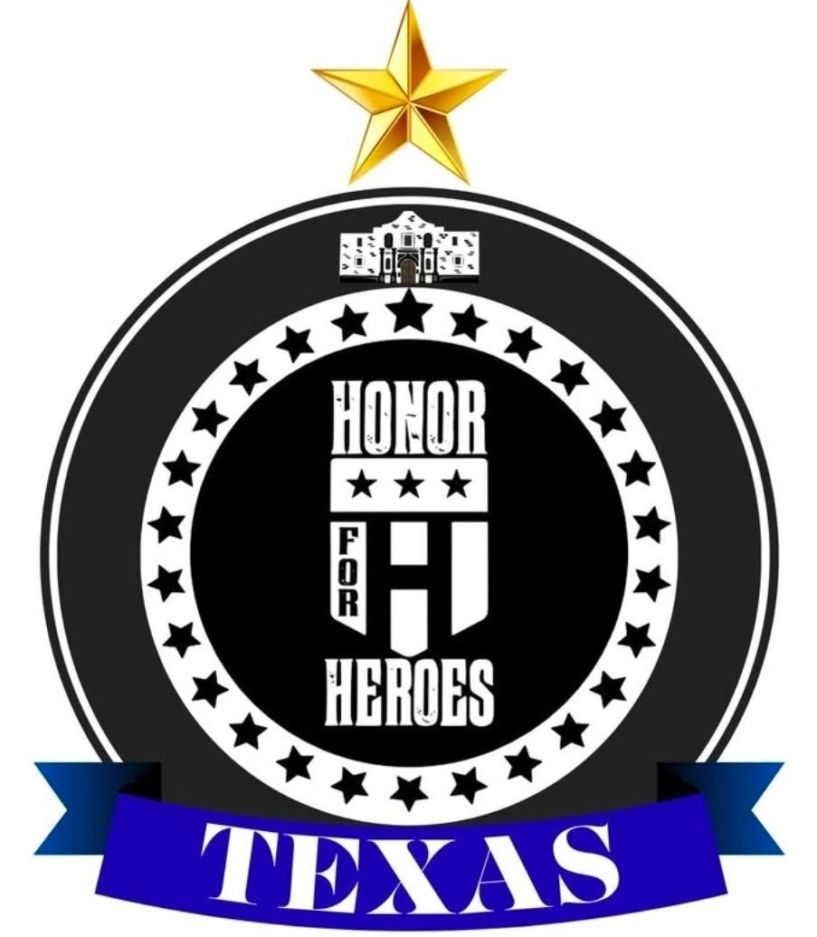 Logo for Texas Honor for Heroes with a star and Alamo image.