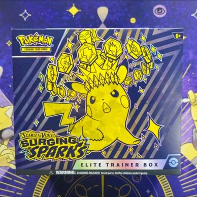 Pokémon Scarlet and Violet Surging Sparks Elite Trainer Box