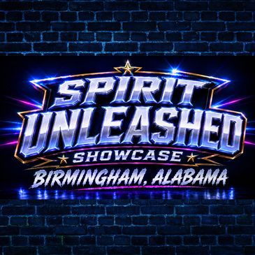 Spirit Unleashed Showcase logo with Birmingham, Alabama location.