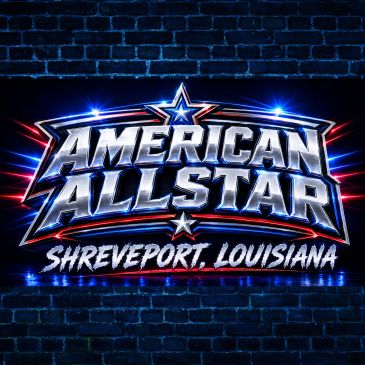 Logo of American Allstar in Shreveport, Louisiana with a star and blue-red highlights.