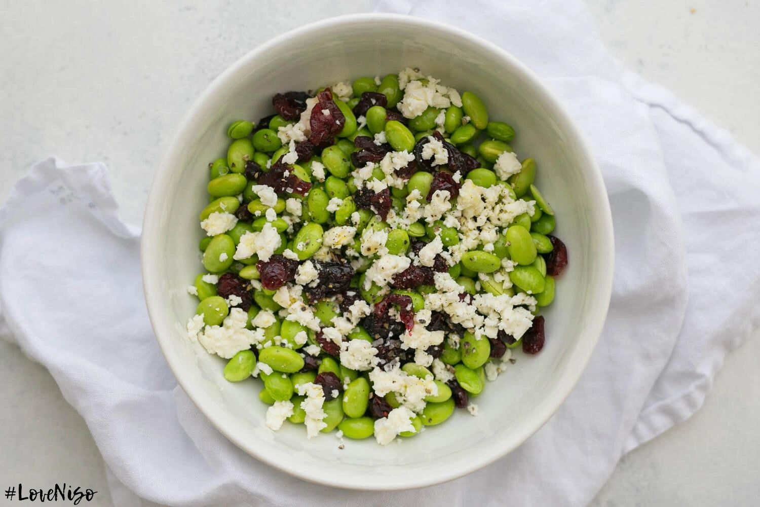 Edamame, Cranberry & Feta Salad