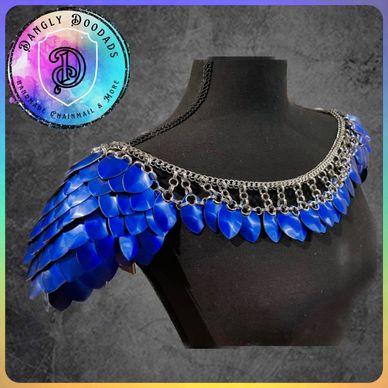 Scalemaille blue collar for sale handmade australian made dragonscale 