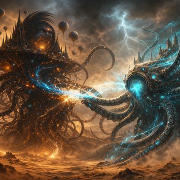 Vorathor and Ithnorak battling over Cronux on Zulmar.