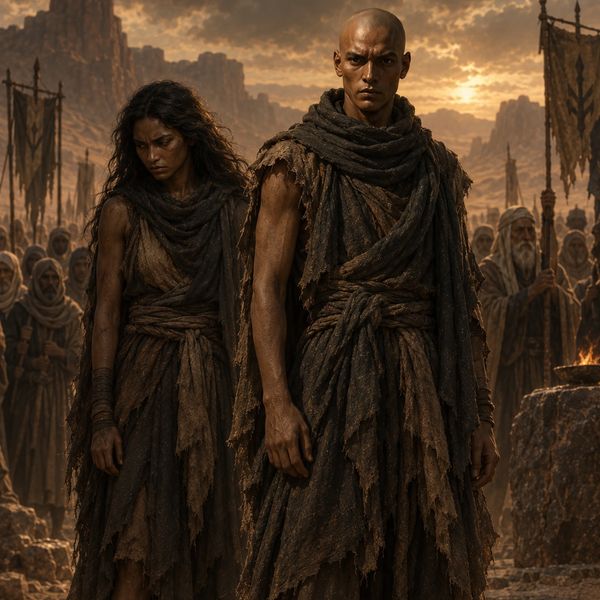 After Naara’s death, the tribe chooses Naako
Okaan stands beside him as her place begins to disappea