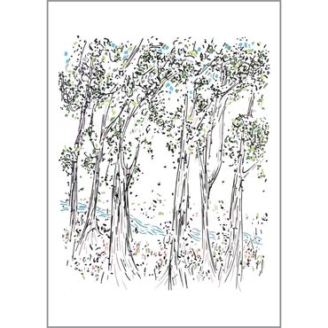 Family Trees Art Card