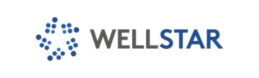 Wellstar logo with blue star icon and text.