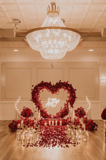 Red Heart Proposal Setup