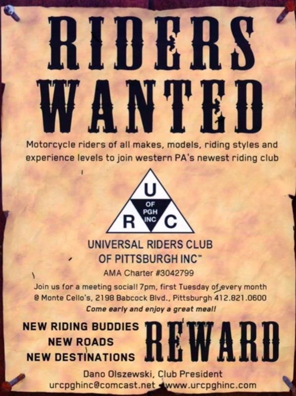 Welcome to the Western PA Motorcycle Club