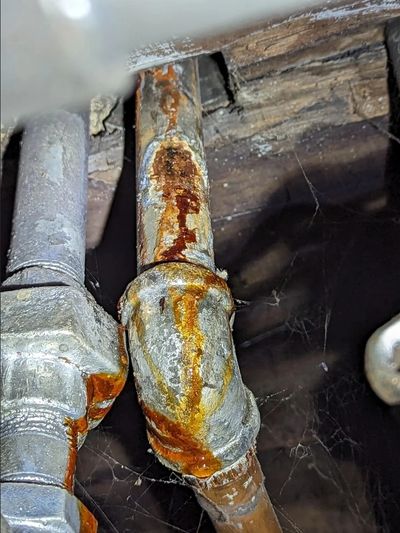 Rusty Galvanized Pipe Water Repiping Pex Piping Copper Piping whole house water repiping 