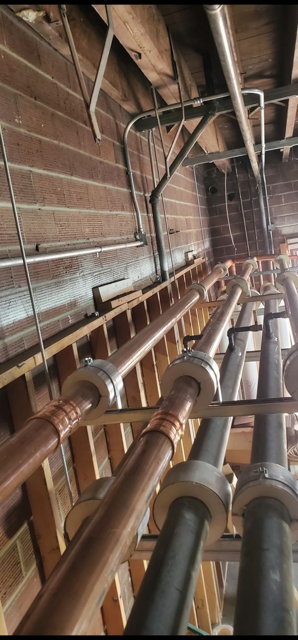 Commercial Pipe Installation. 
