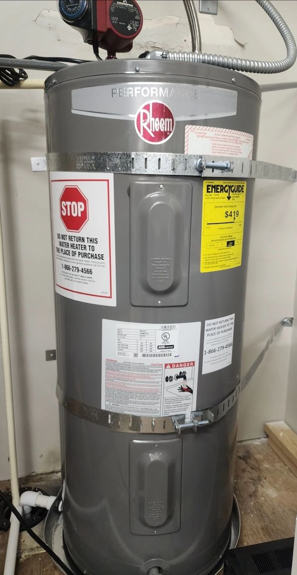 Rheem 50 Gallon Electric Water Heater 