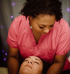 African american massage therapist frisco texas Chloe mcglover black massage therapist
