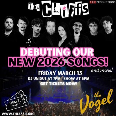 The Cliffs debut new 2026 songs live at The Vogel on March 13.