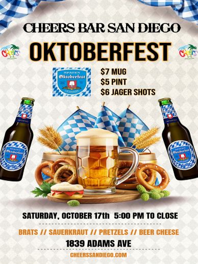 Oktoberfest at Cheers Bar San Diego